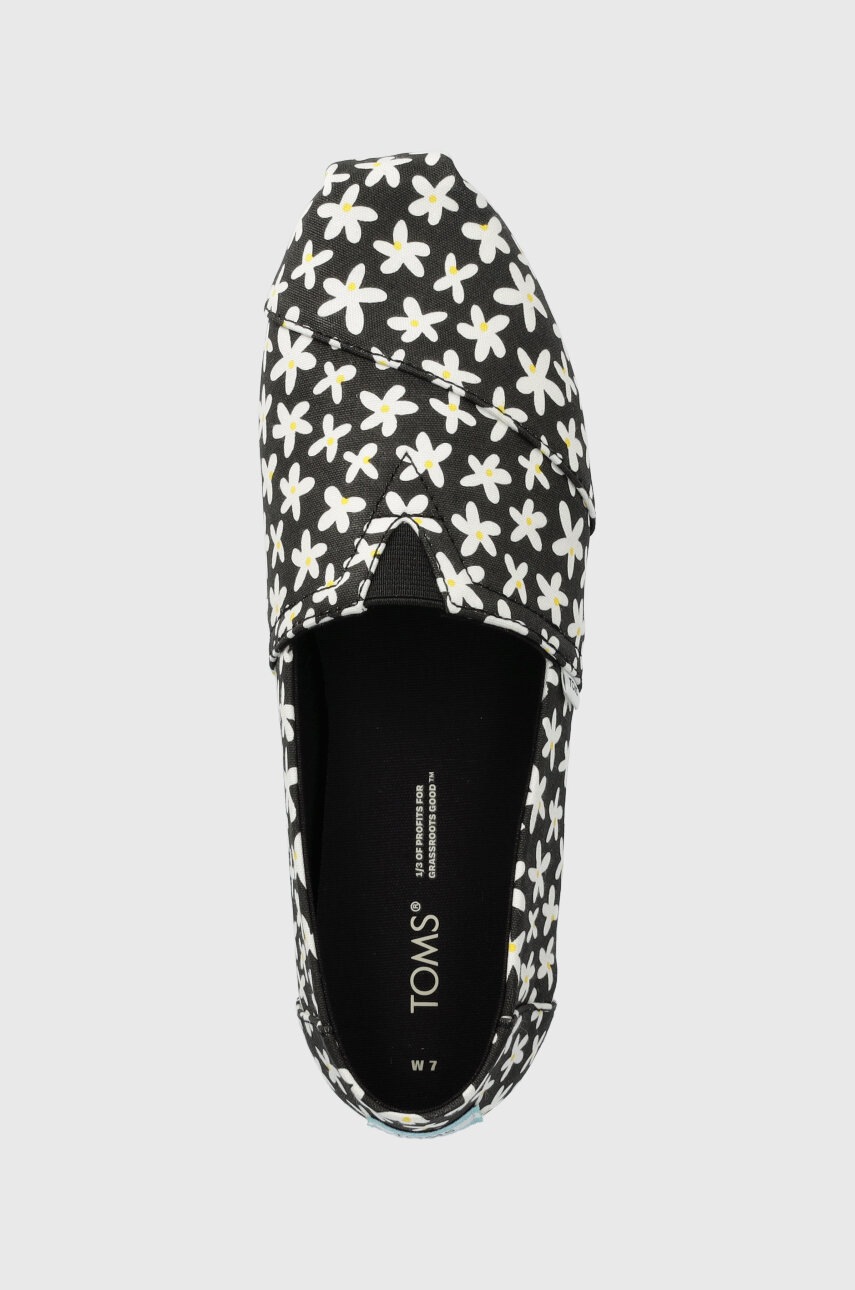 Εσπαντρίγιες Toms Alpargata χρώμα: μαύρο, 10019675 φωτογραφία