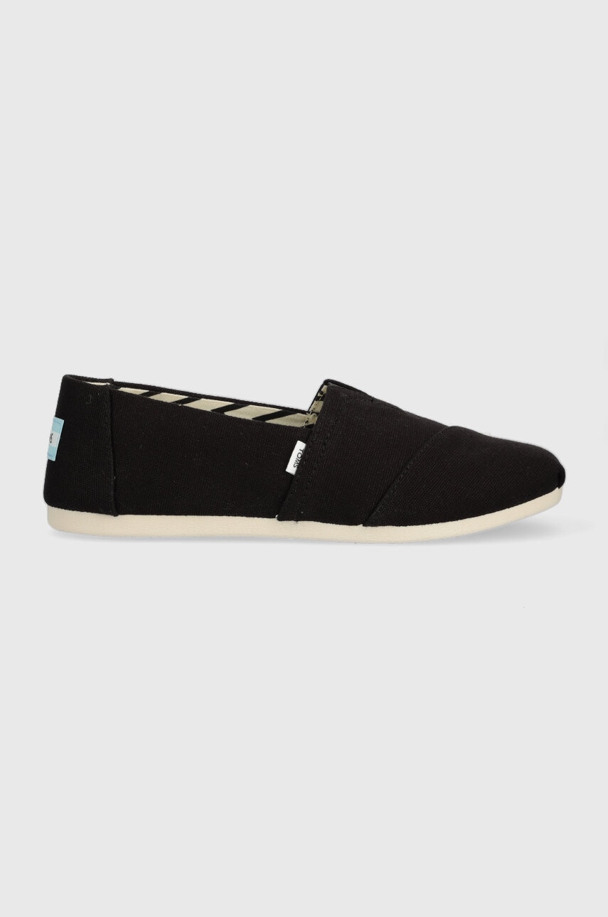 Toms espadrile Alpargata culoarea negru, 10017732