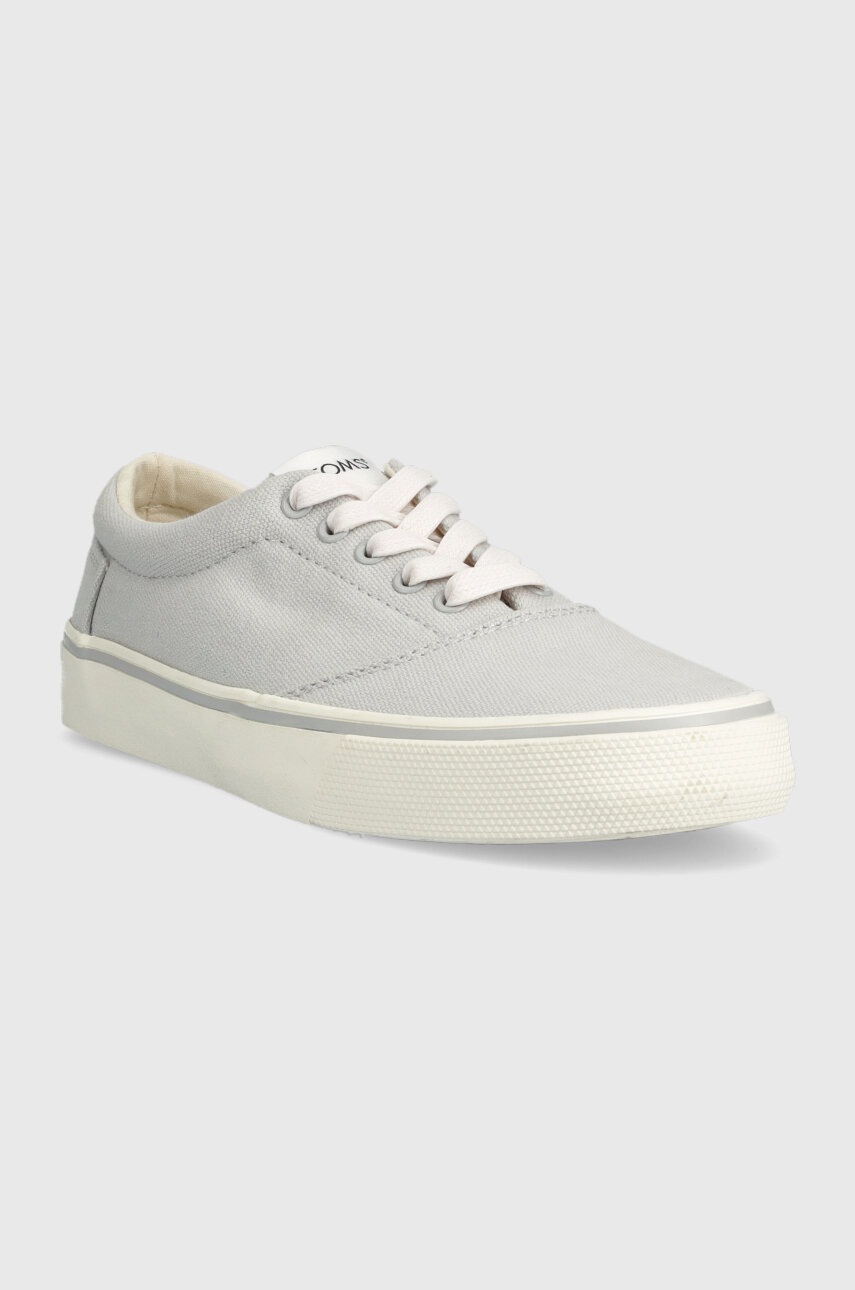 Πάνινα παπούτσια Toms Alpargata Fenix Lace Up χρώμα: γκρι, 10017877 φωτογραφία