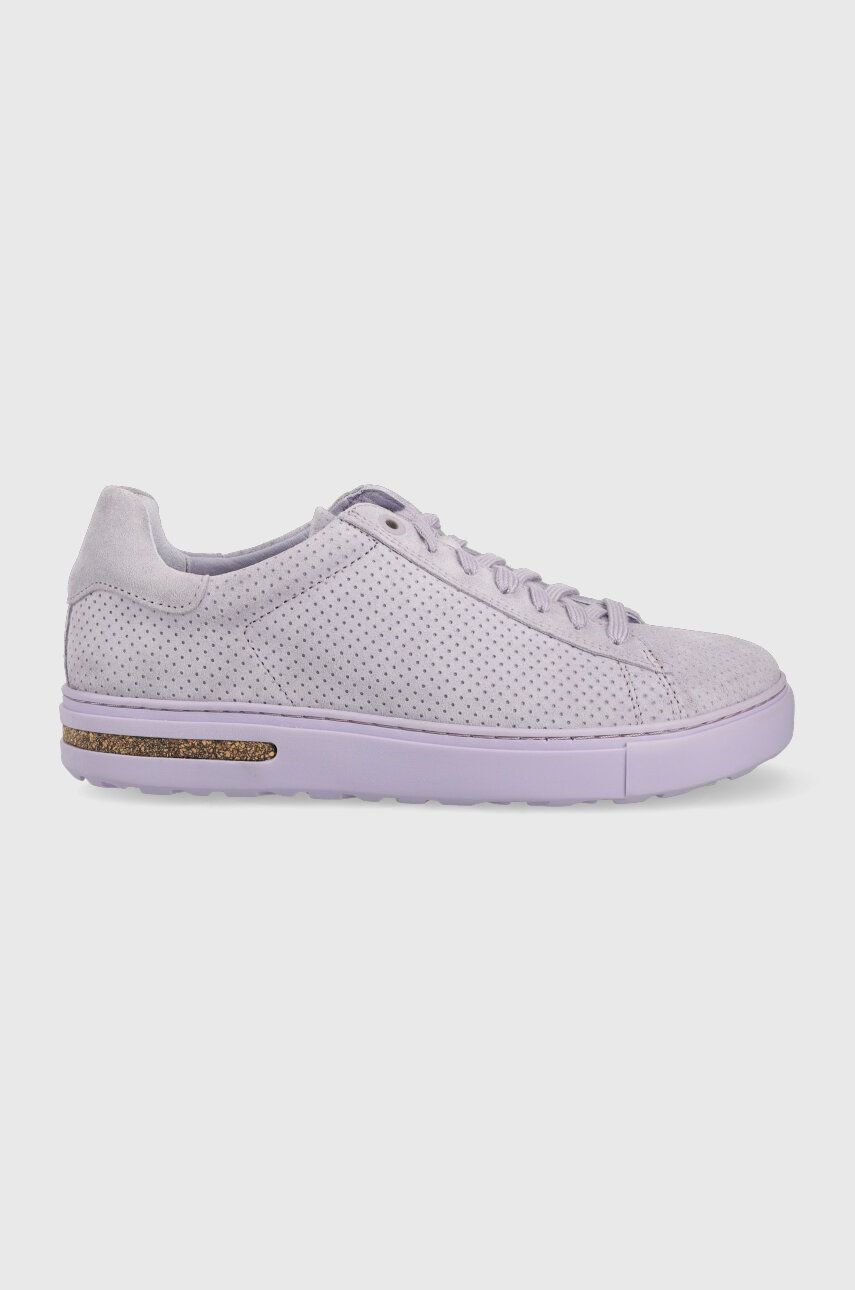 Birkenstock sneakers din piele intoarsă Bend Low culoarea violet, 1024680 answear.ro Pantofi sport si tenisi