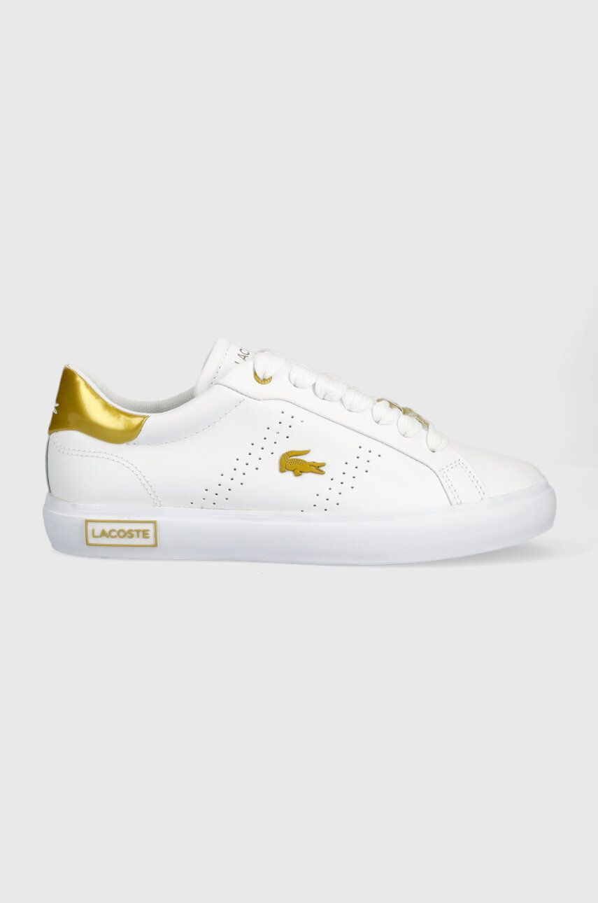 Lacoste Sneakers Din Piele Powercourt 2.0 Culoarea Alb, 45sfa0034