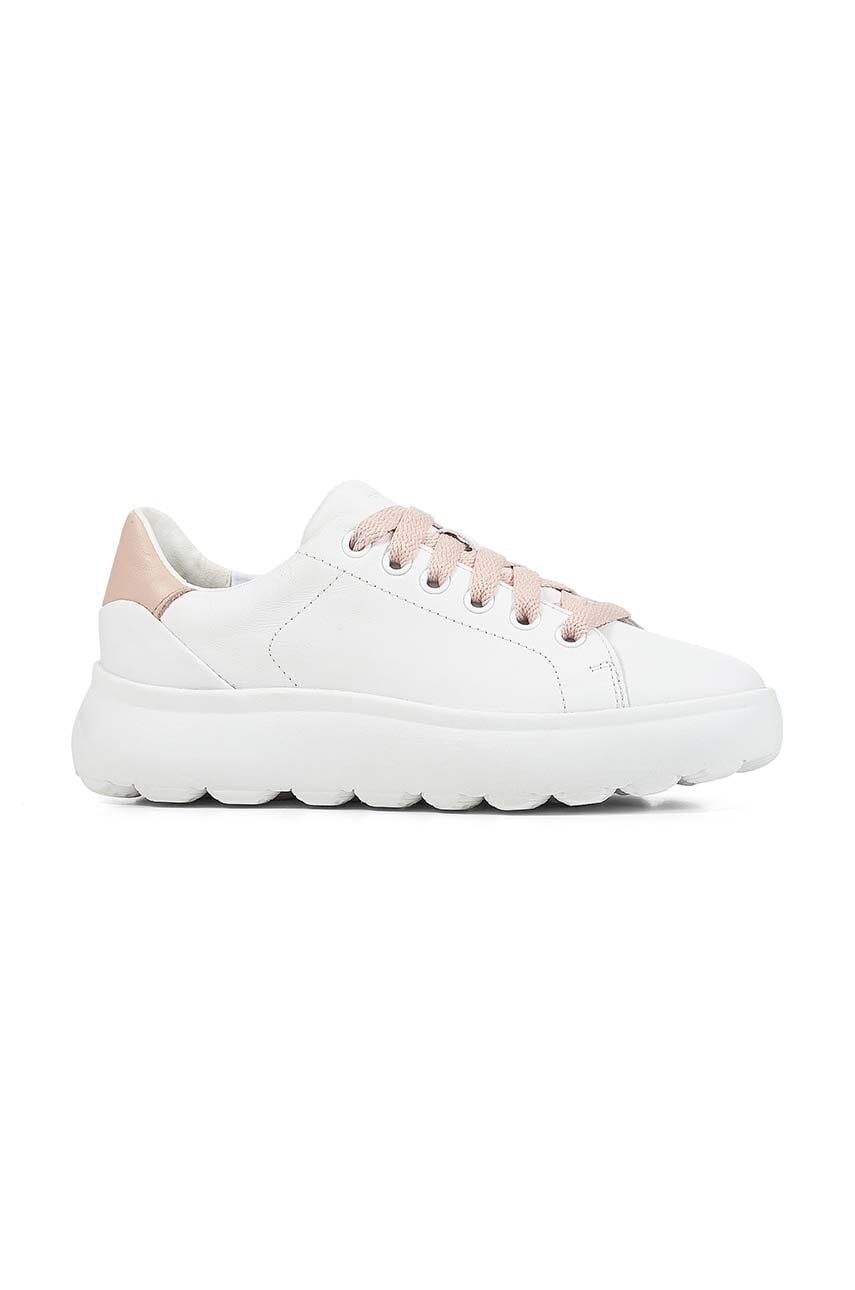 Geox sneakers din piele D SPHERICA EC4.1 B culoarea alb, D35TCB 00085 C1Z8Z