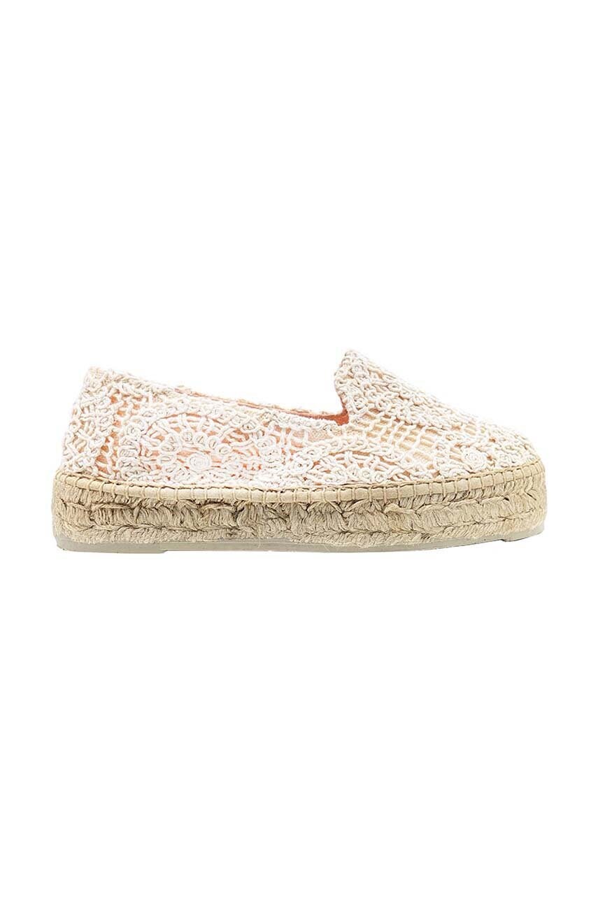 

Эспадрильи Manebi Double Sole Espadrilles цвет бежевый на платформе G 4.3 D0