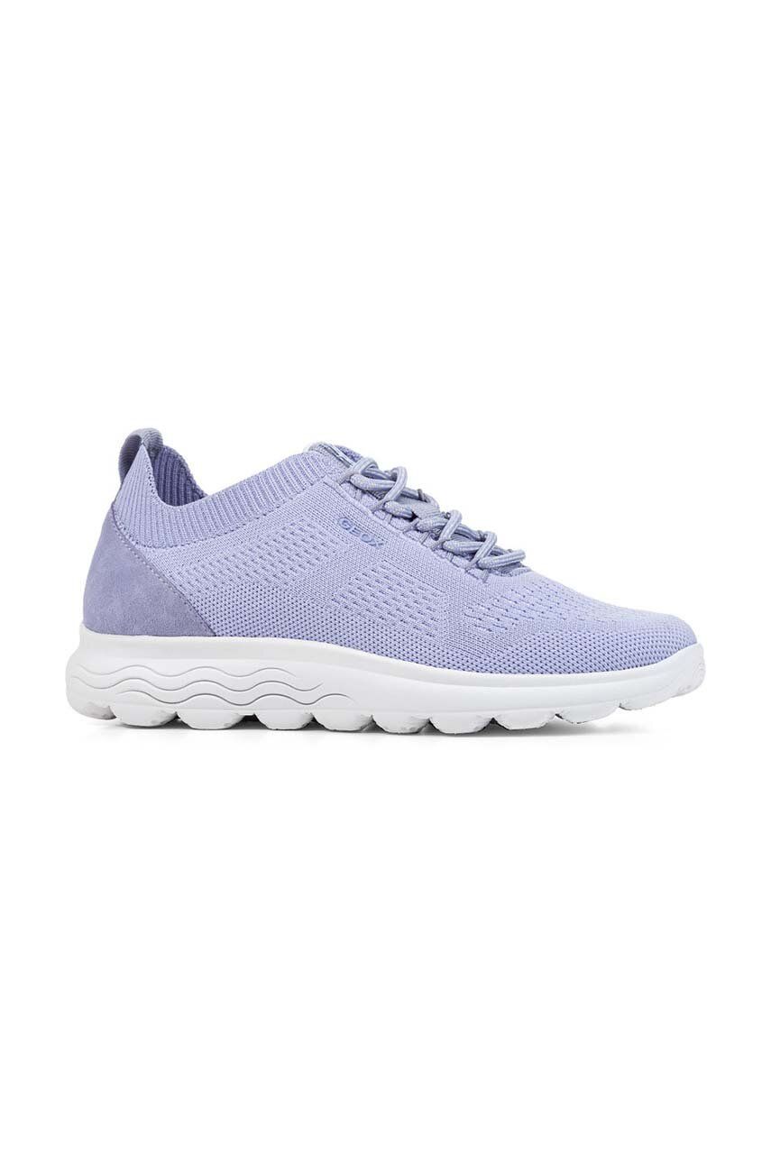 Sneakers boty Geox D SPHERICA a fialová barva, D15NUA 06K22 C8012 - fialová -  Svršek: Textilní