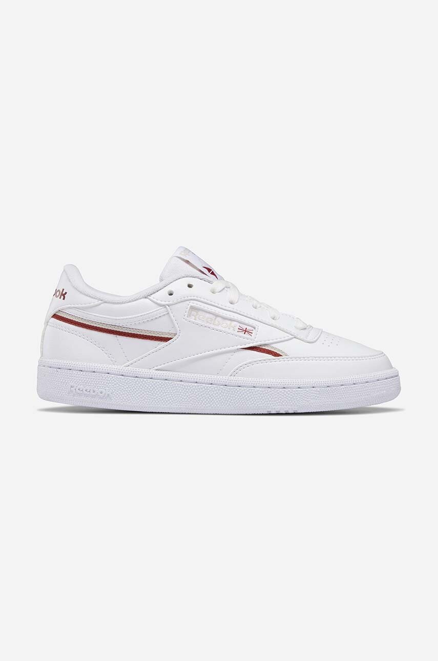 Sneakers boty Reebok Classic Club C 85 Vegan bílá barva, GW0932-white - bílá -  Svršek: Umělá h