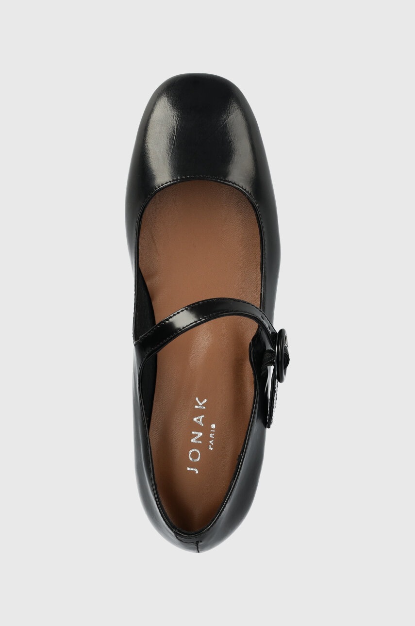 Δερμάτινες μπαλαρίνες Jonak DAURINE CUIR GLACE χρώμα: μαύρο, 3300192 φωτογραφία