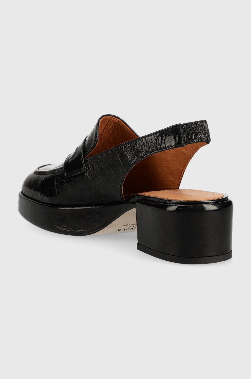 Jonak Pantofi De Piele VALERE CUIR BRILLANT Femei, Culoarea Negru, Cu Toc Drept, 3400140