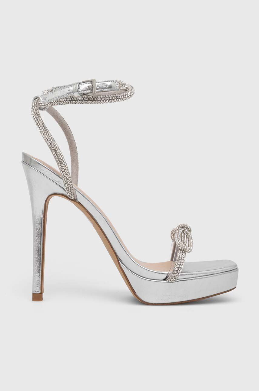 Aldo sandale Domenica culoarea argintiu, 13568618.Domenica