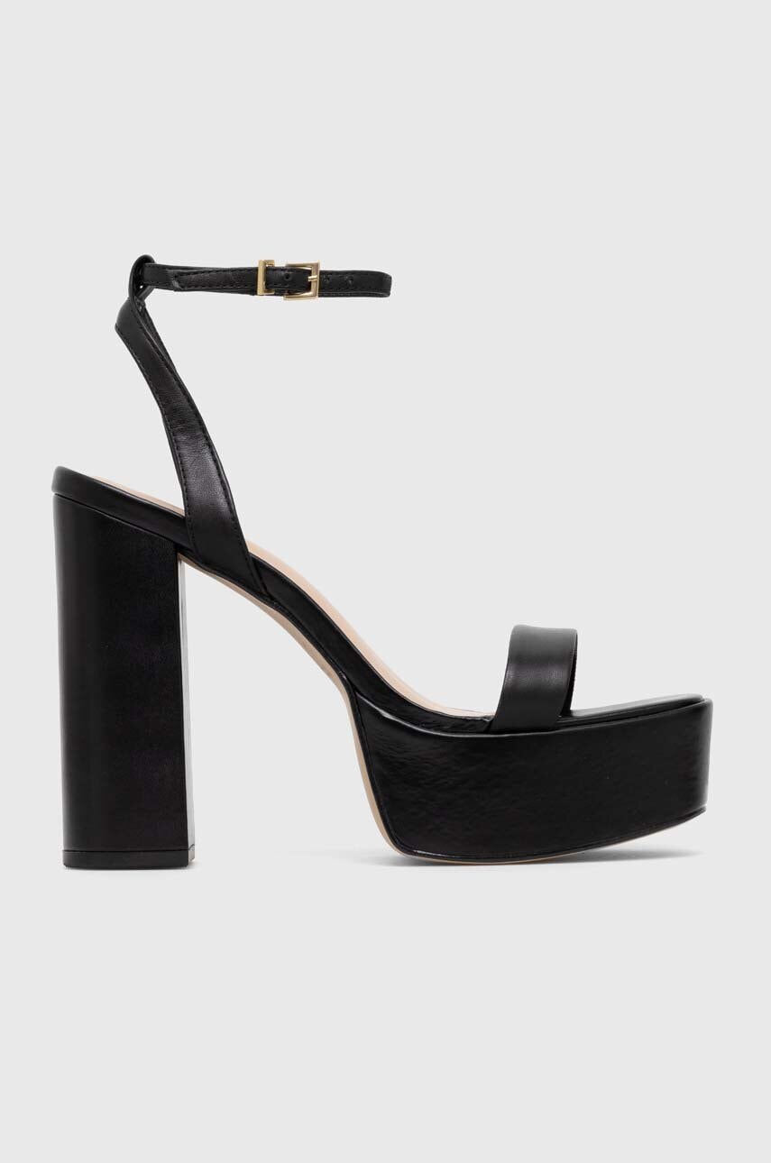 Aldo Sandale De Piele Matylda Culoarea Negru, 13542992.matylda