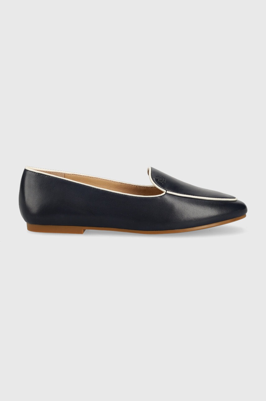 

Кожени мокасини Lauren Ralph Lauren ALISE II в тъмносиньо с равна подметка 802904172001, Тъмносин