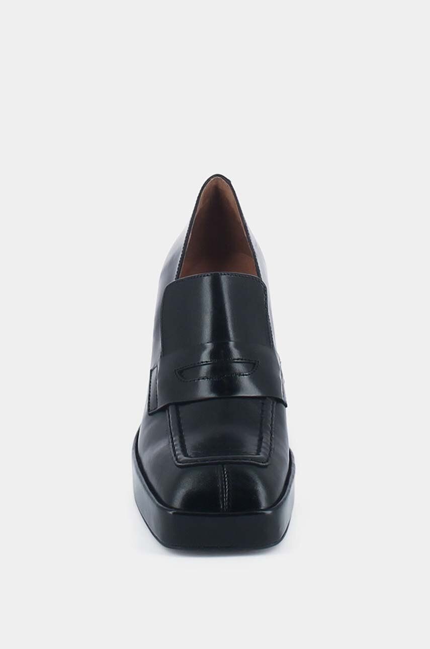 Jonak Pantofi De Piele BILLE CUIR Culoarea Negru, Cu Toc Drept, 3100159