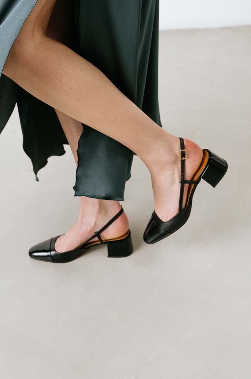 Δερμάτινες γόβες Jonak DHAPOPY χρώμα: μαύρο, 3400196 φωτογραφία