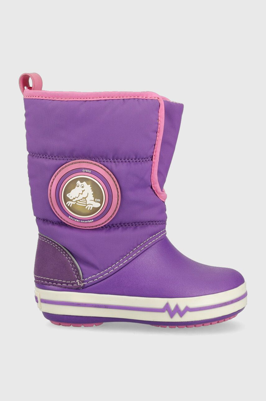 Crocs cizme de iarna copii culoarea violet