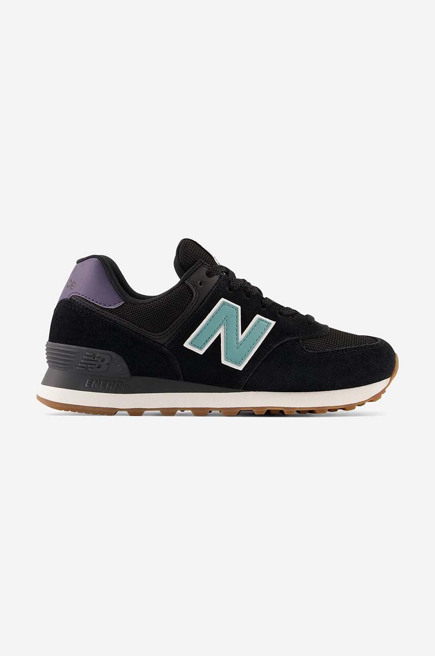 Levně Sneakers boty New Balance WL574RA černá barva, WL574RA-4RA