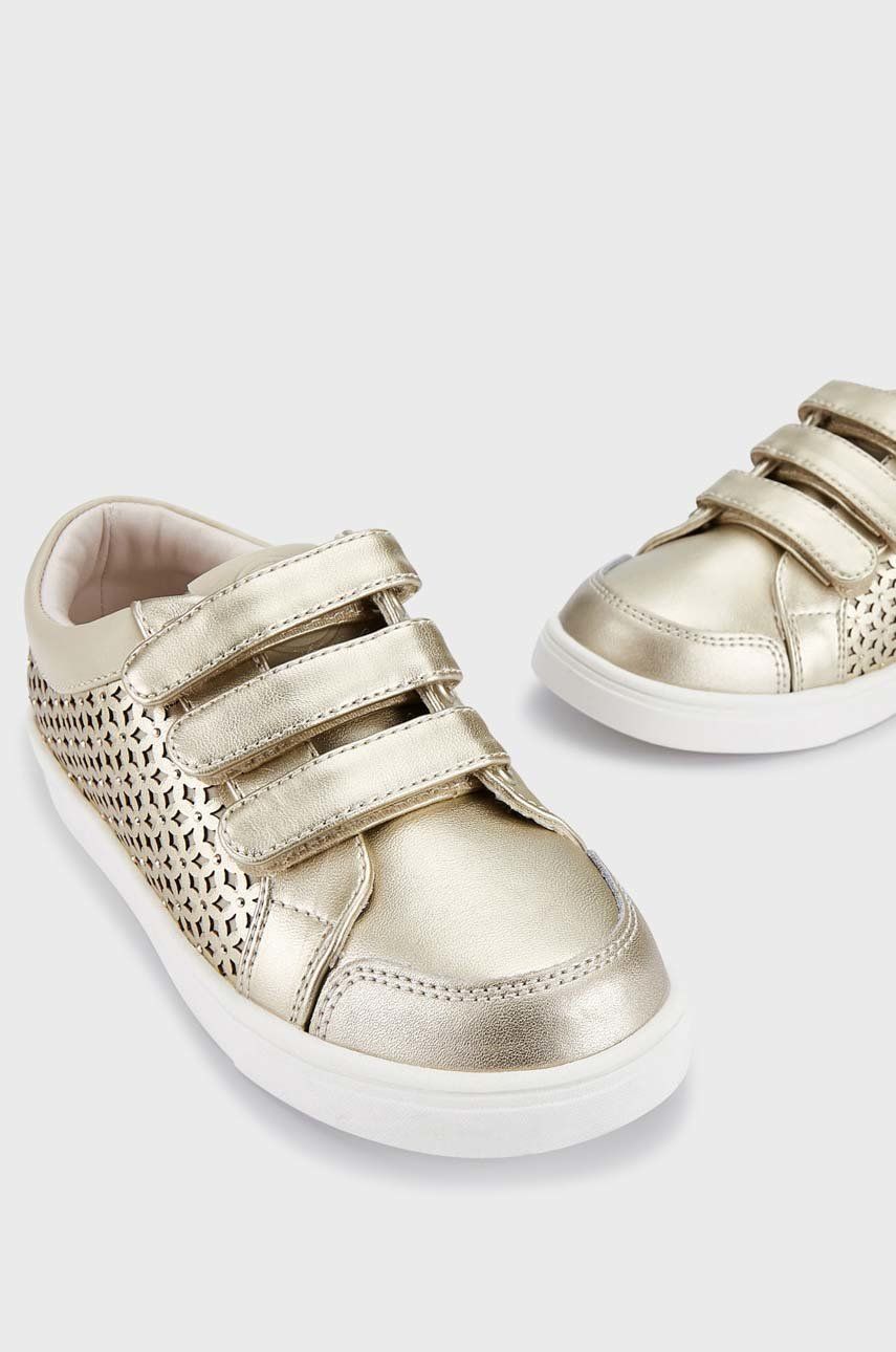 Dětské sneakers boty Mayoral zlatá barva - zlatá -  Svršek: Umělá hmota