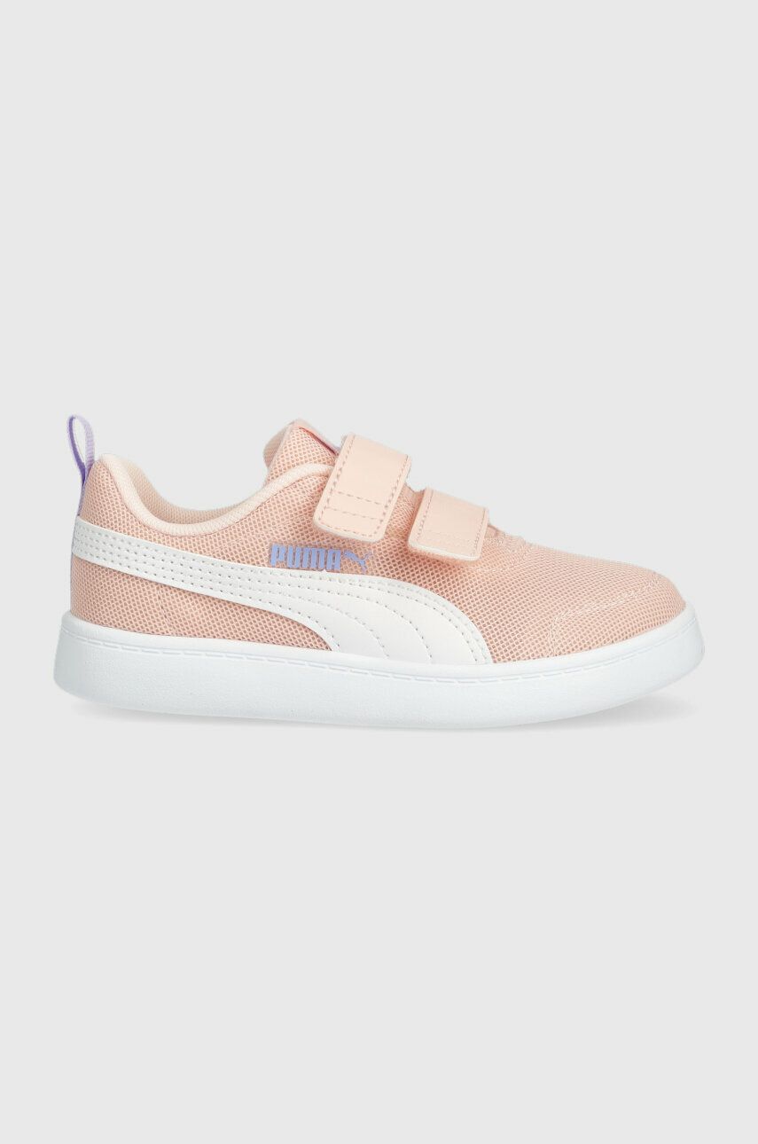Levně Dětské sneakers boty Puma Courtflex v2 Mesh V PS růžová barva