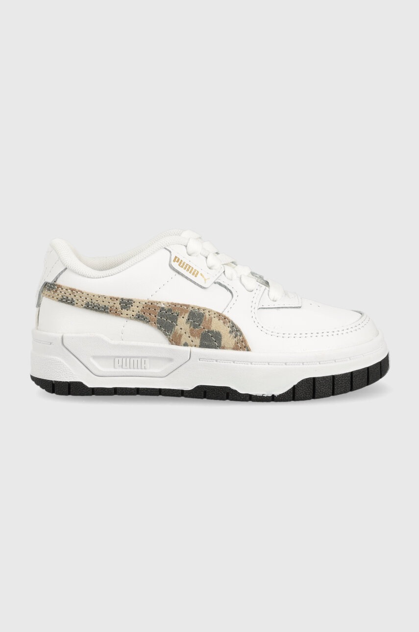 Levně Dětské sneakers boty Puma Cali Dream Animal Print PS bílá barva