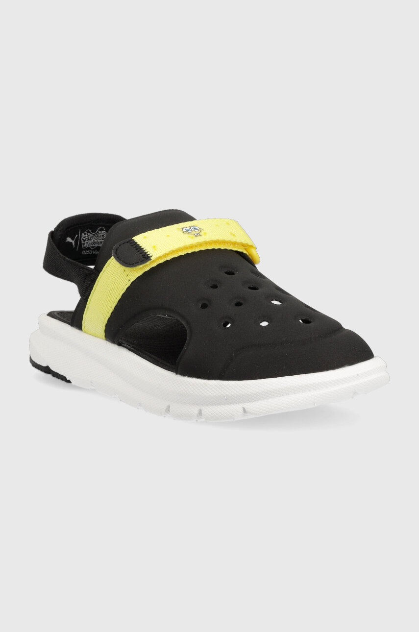 Детские сандалии Puma Evolve Sandal Spongebob AC PS цвет чёрный