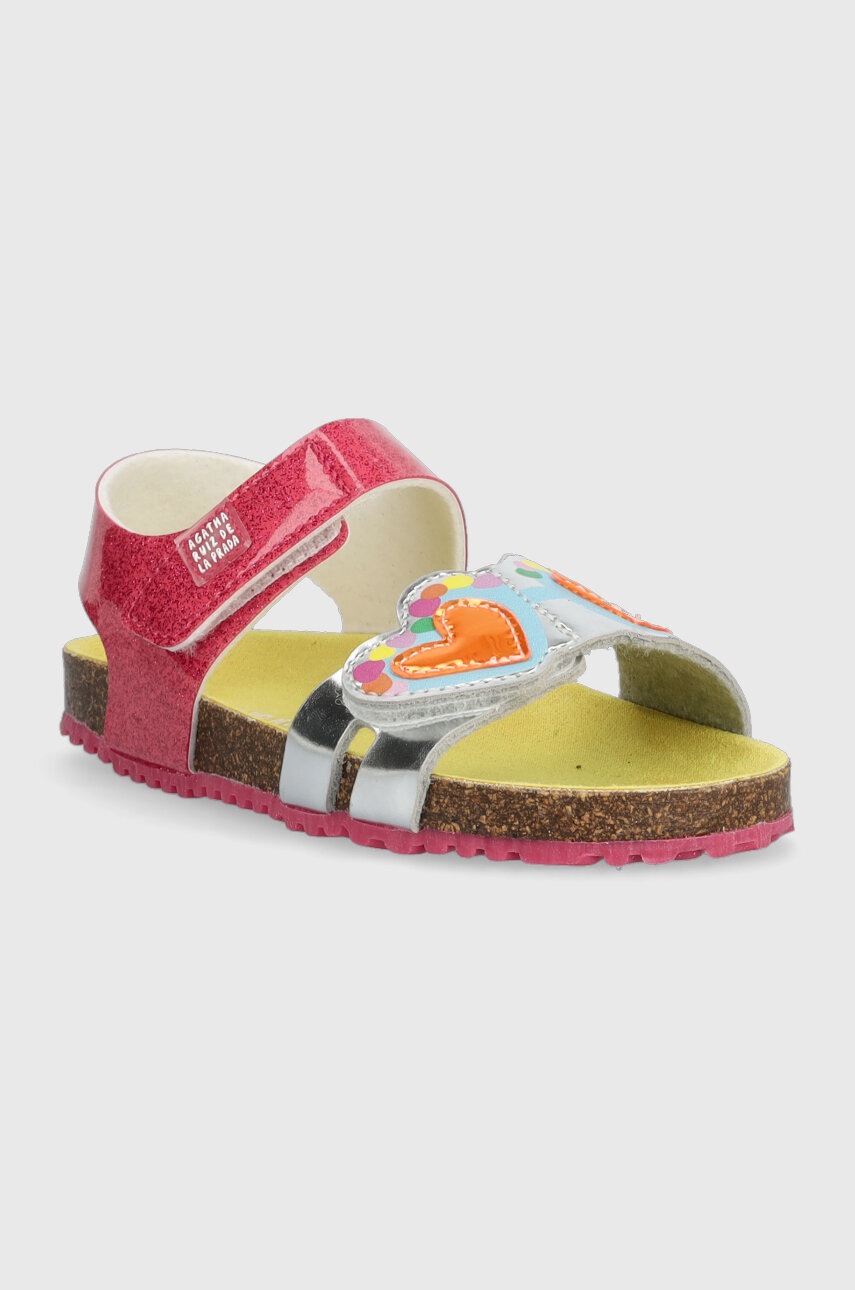Дитячі сандалі Agatha Ruiz de la Prada колір рожевий Дитячі сандалі Agatha Ruiz de la Prada колір рожевий