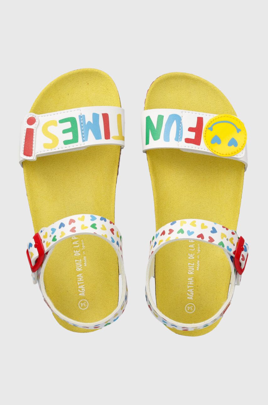 E-shop Dětské sandály Agatha Ruiz de la Prada bílá barva