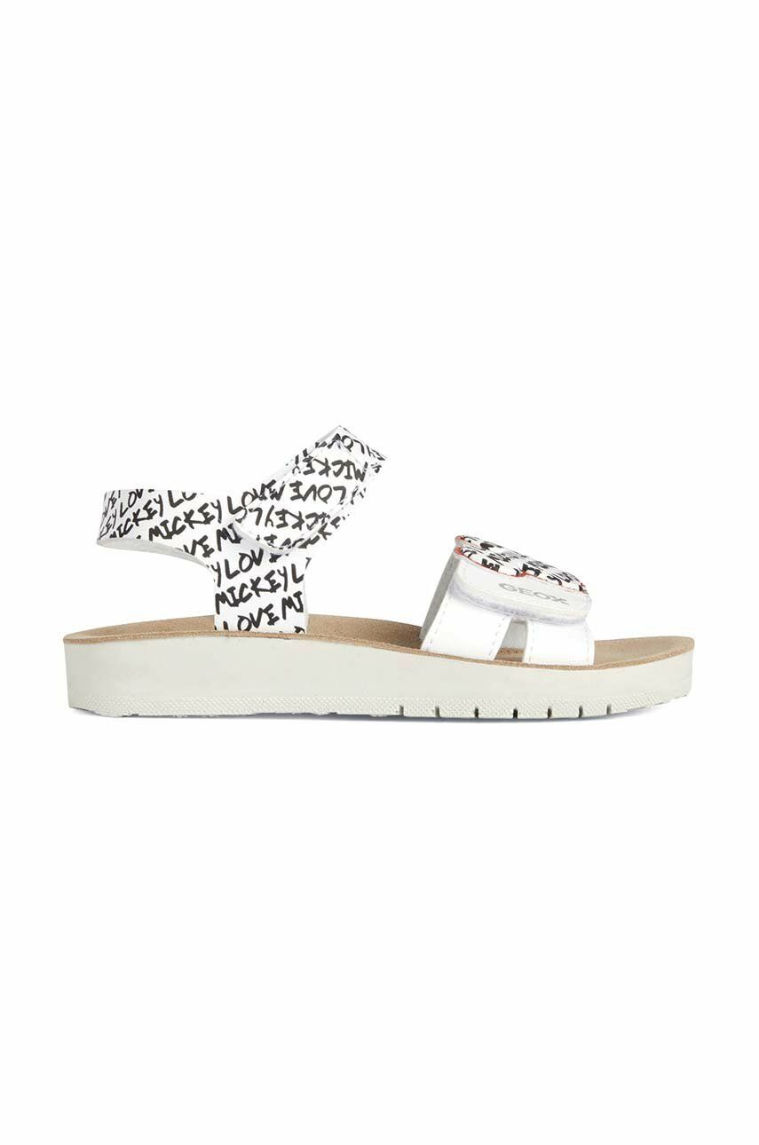 Dětské sandály Geox x Disney bílá barva - bílá -  Svršek: Umělá hmota Vnitřek: Textilní ma