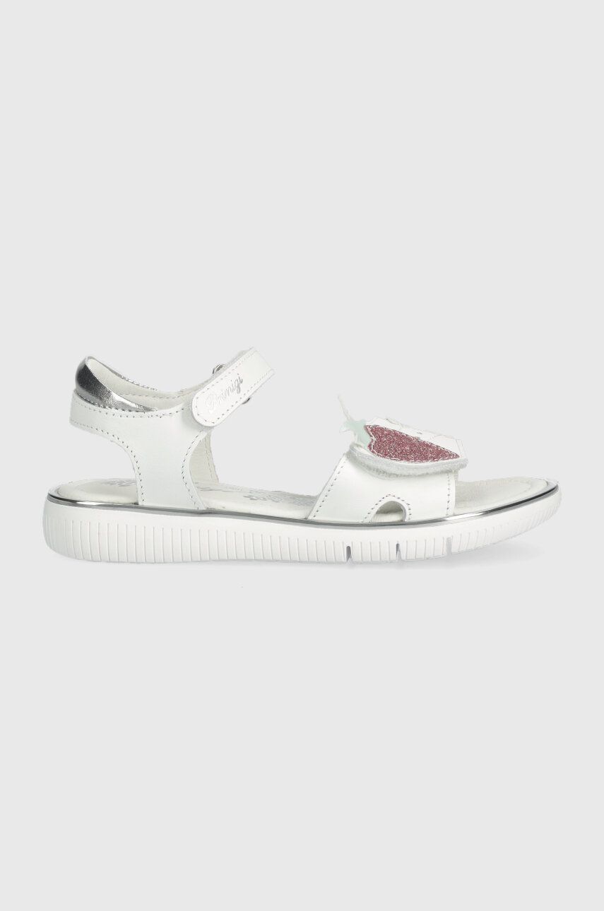 E-shop Kožené sandály Primigi bílá barva