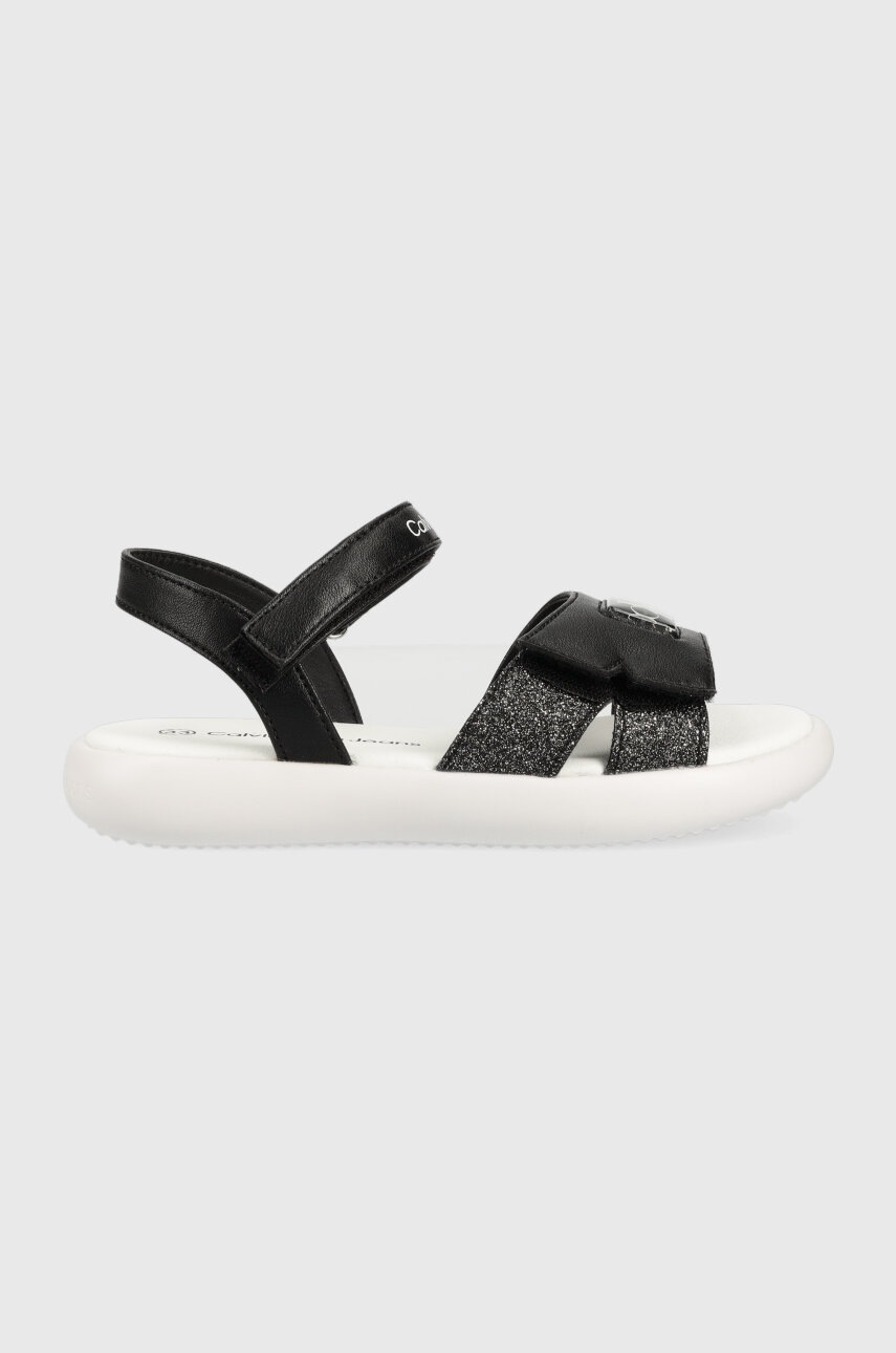 

Детски сандали Calvin Klein Jeans в черно, Черен