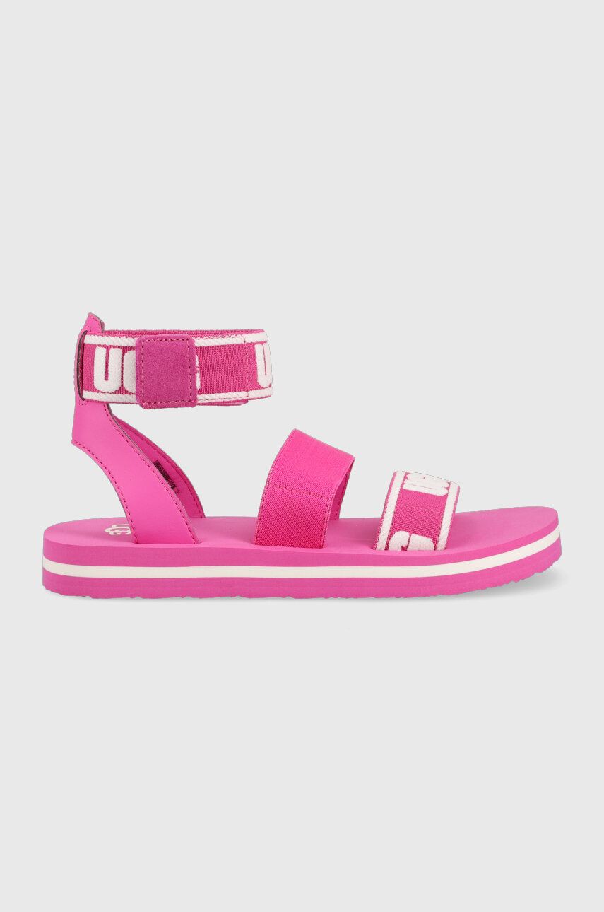 Levně Dětské sandály UGG Allisa fialová barva