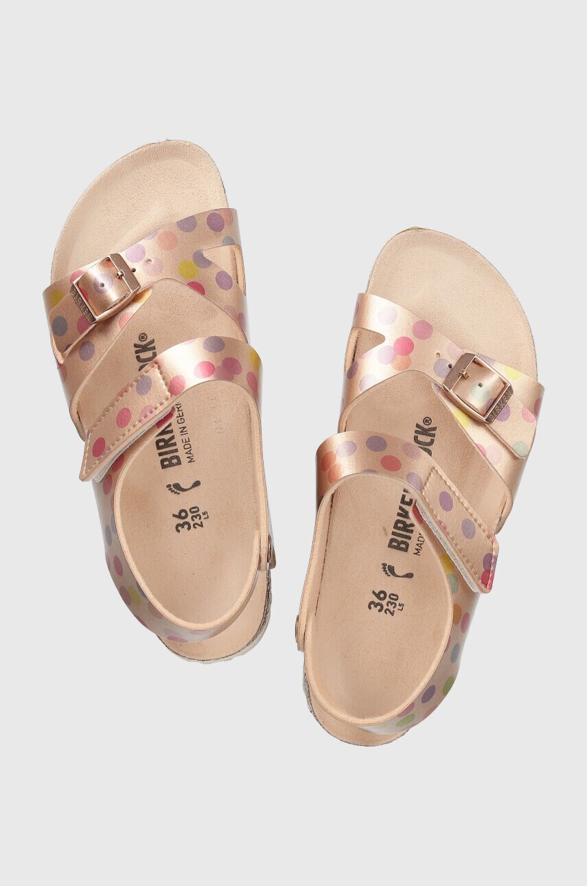 Birkenstock sandale copii colorado culoarea bej