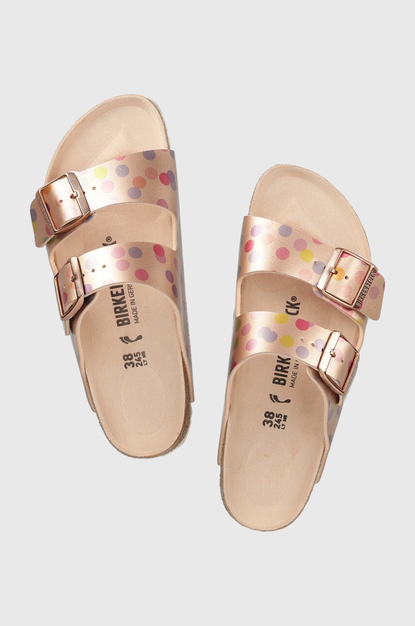 

Детски чехли Birkenstock Arizona в златисто, Злато
