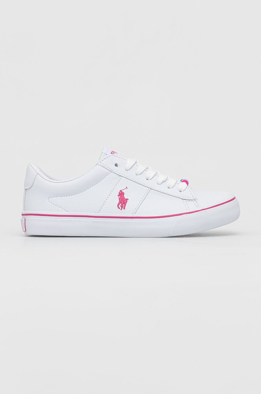 Детские кеды Polo Ralph Lauren цвет белый Детские кеды Polo Ralph Lauren цвет белый