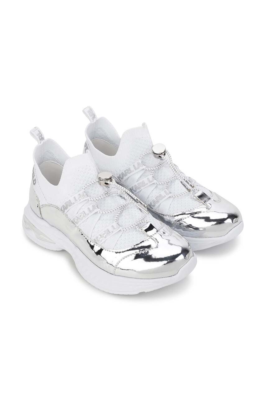 Dětské sneakers boty Karl Lagerfeld bílá barva - bílá -  Svršek: Umělá hmota