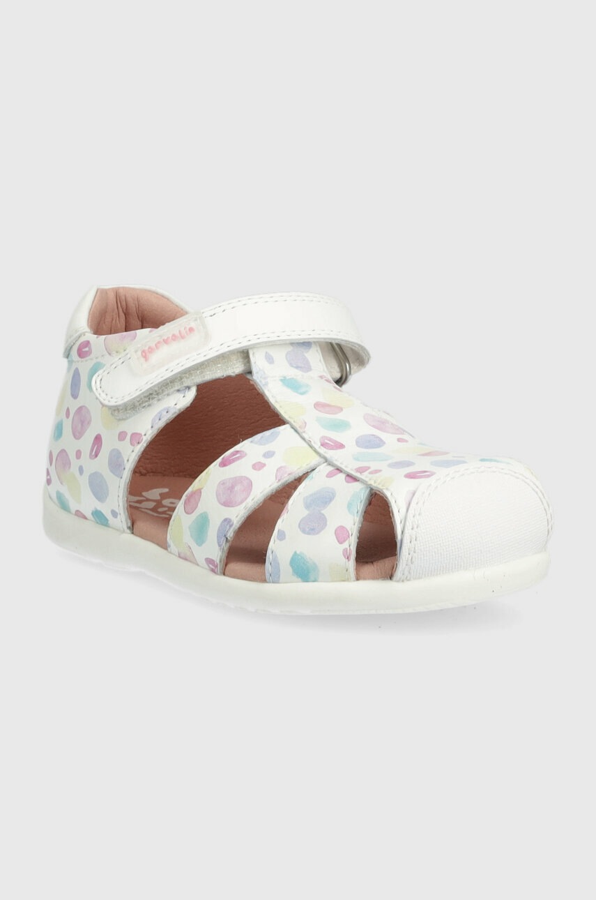 Детские кожаные сандалии Garvalin цвет белый Детские кожаные сандалии Garvalin цвет белый