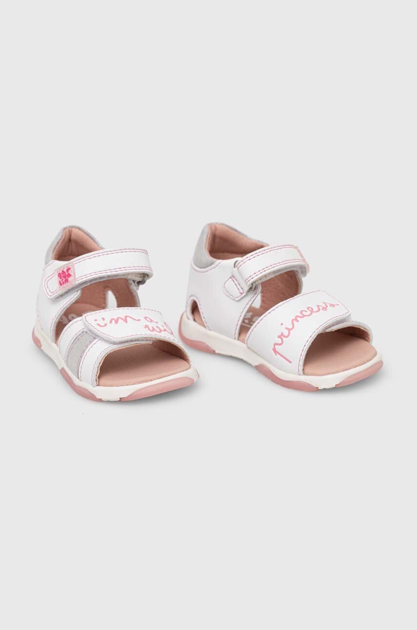 Детские кожаные сандалии Garvalin цвет белый Детские кожаные сандалии Garvalin цвет белый