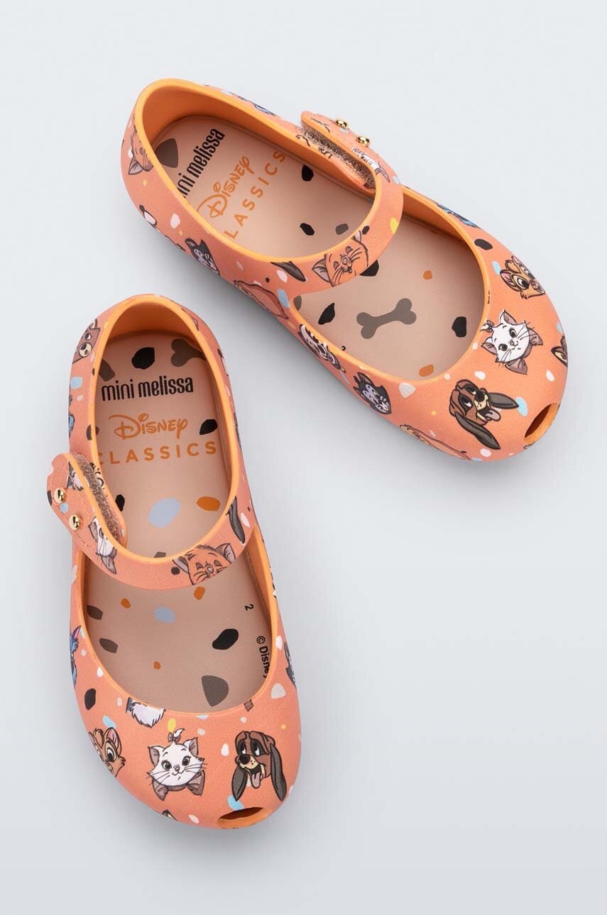 E-shop Dětské balerínky Melissa x Disney oranžová barva