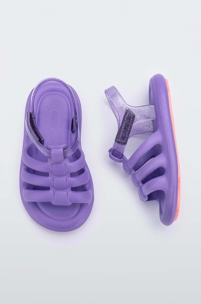 Dětské sandály Melissa Freesherman fialová barva - fialová -  Svršek: Umělá hmota Vnitřek: