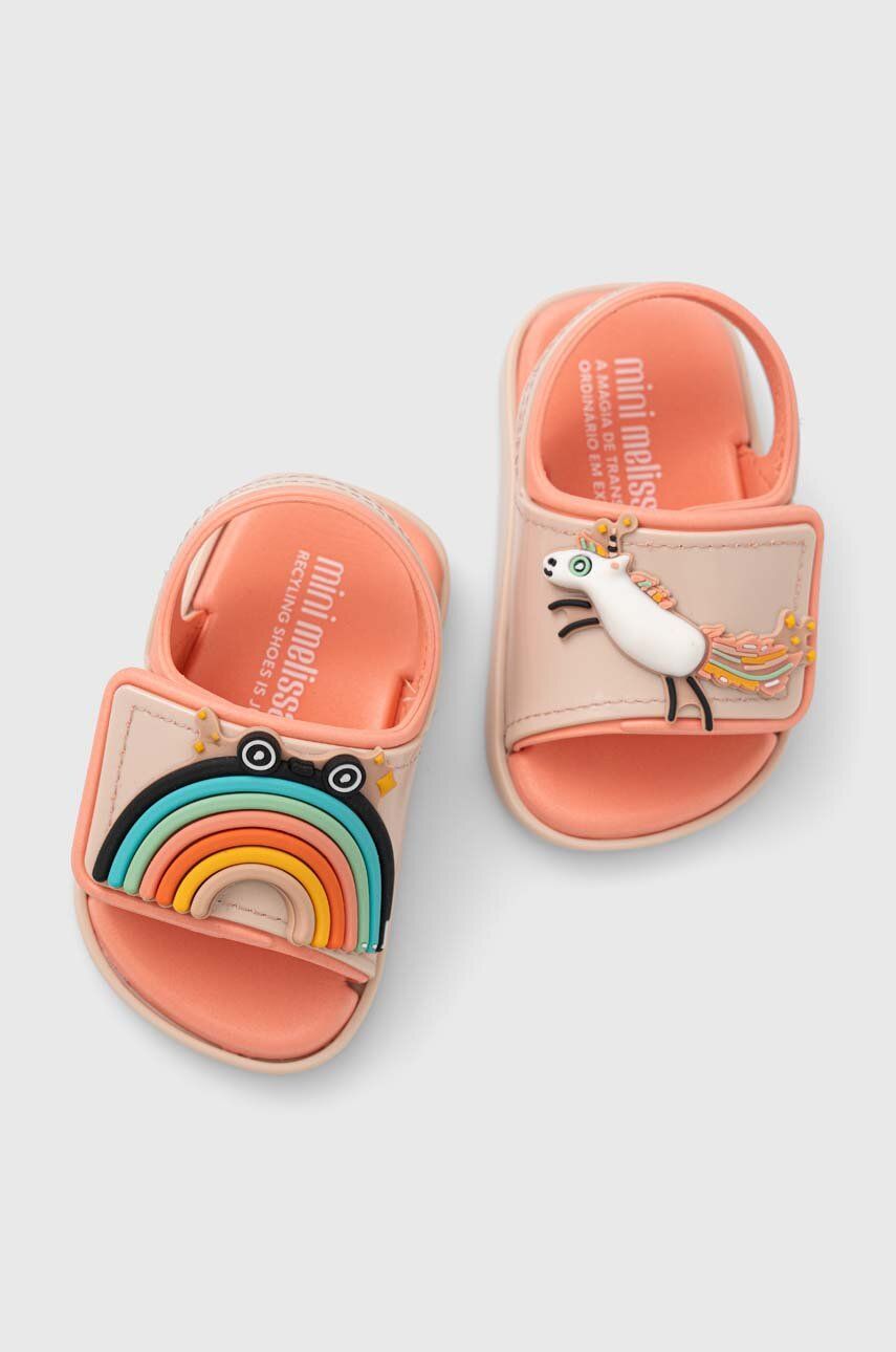 Levně Dětské sandály Melissa růžová barva