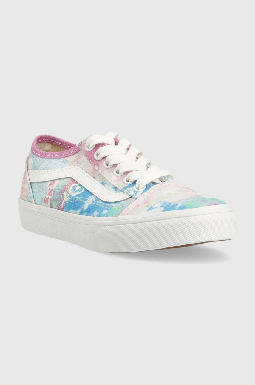 Дитячі кеди Vans UY Old Skool Tapered VR3 SUNN MDGRE колір рожевий