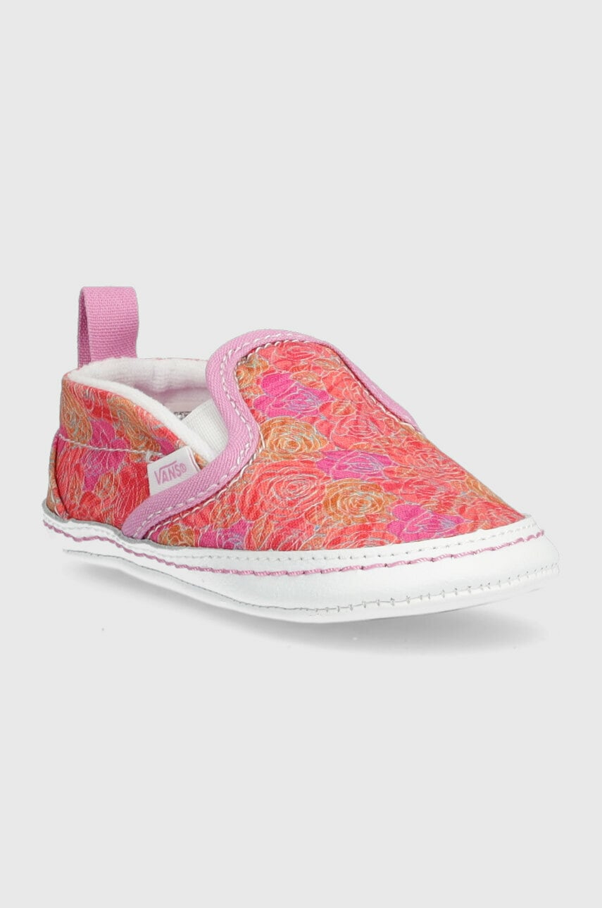 Обувь для новорождённых Vans IN Slip On V Crib ROSE MPINK цвет розовый Обувь для новорождённых Vans IN Slip On V Crib ROSE MPINK цвет розовый