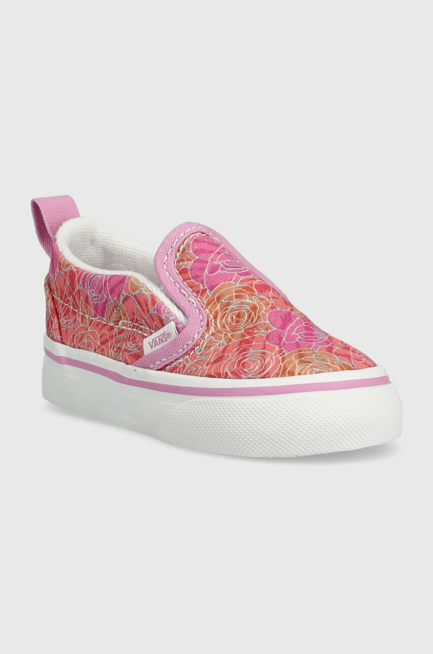 Детские кеды Vans TD Slip On V CTHR CHBD MBLUE цвет оранжевый