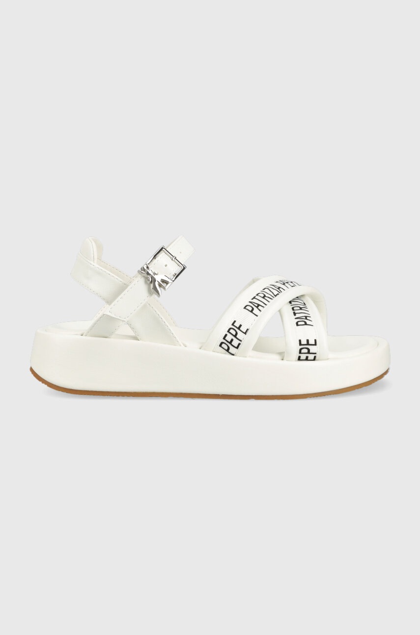 Детские сандалии Patrizia Pepe цвет белый Детские сандалии Patrizia Pepe цвет белый