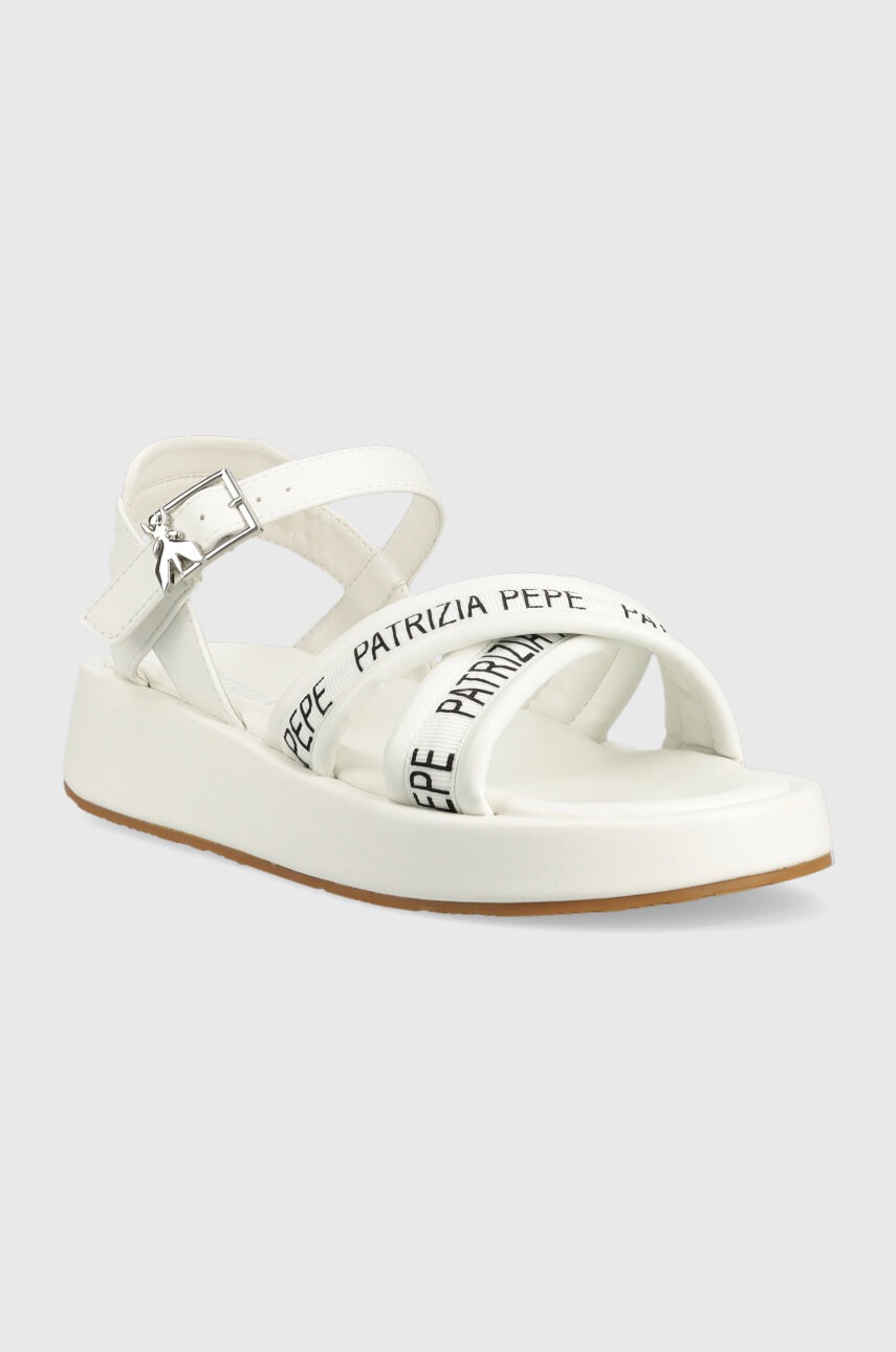 Детские сандалии Patrizia Pepe цвет белый Детские сандалии Patrizia Pepe цвет белый