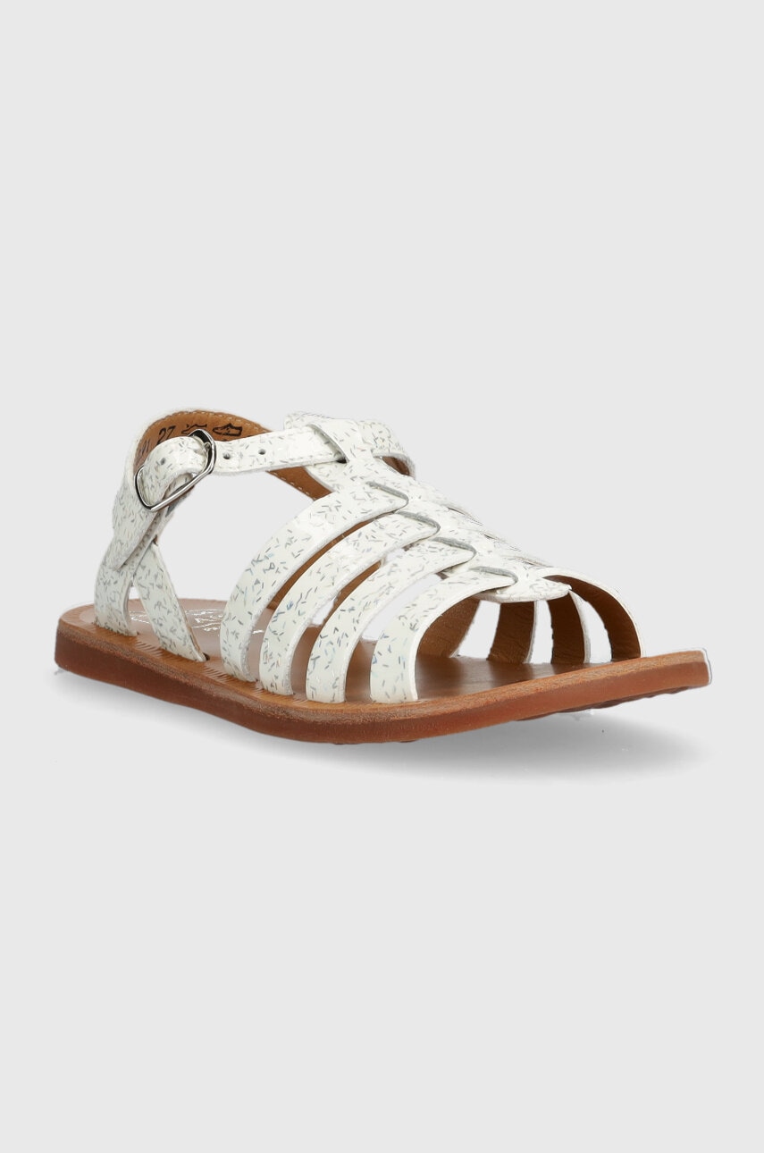 Дитячі шкіряні сандалі Pom D'api колір білий в Тернополі Дитячі шкіряні сандалі Pom D'api колір білий в Тернополі