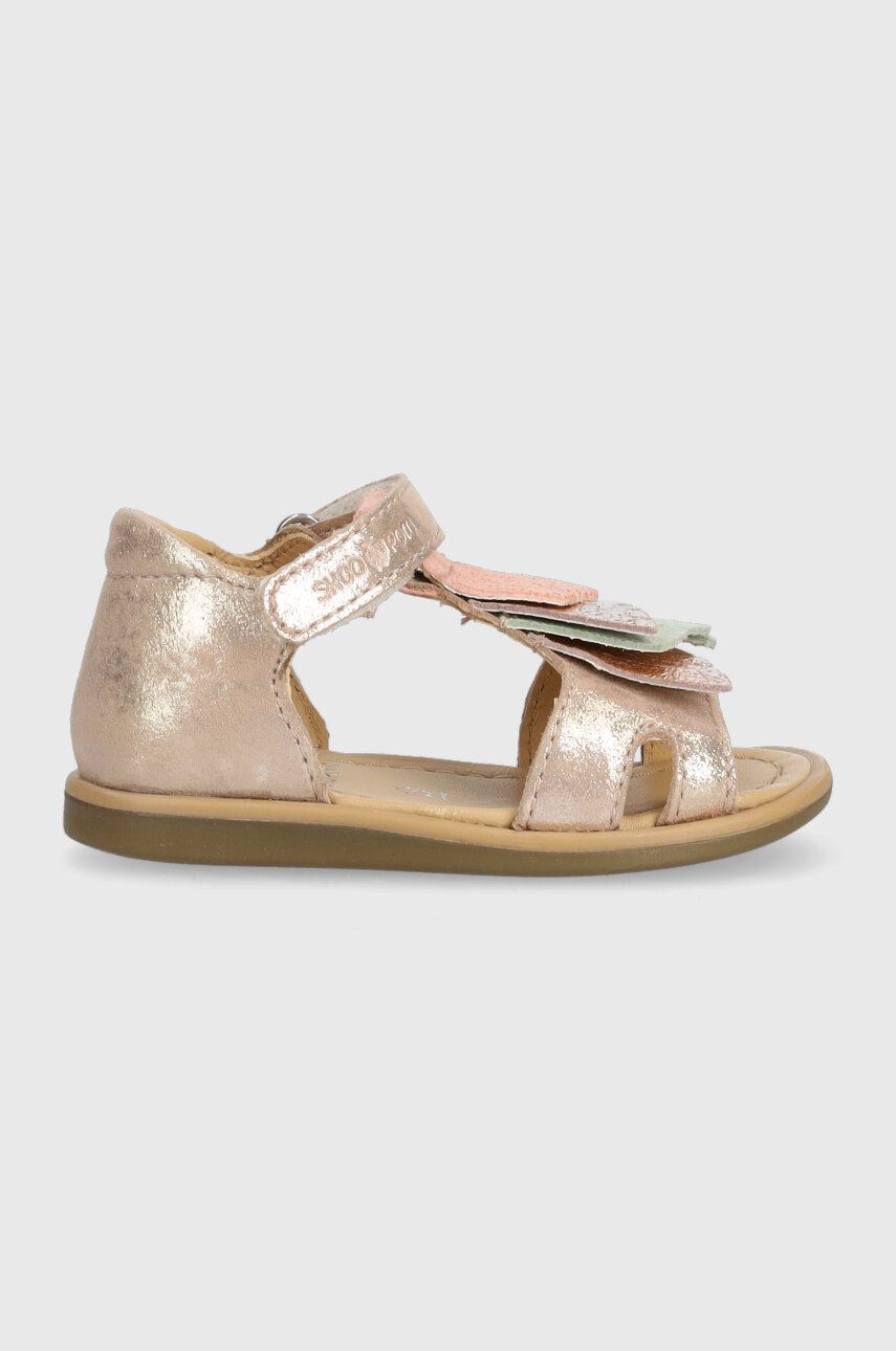 Детские кожаные сандалии Shoo Pom цвет розовый Детские кожаные сандалии Shoo Pom цвет розовый