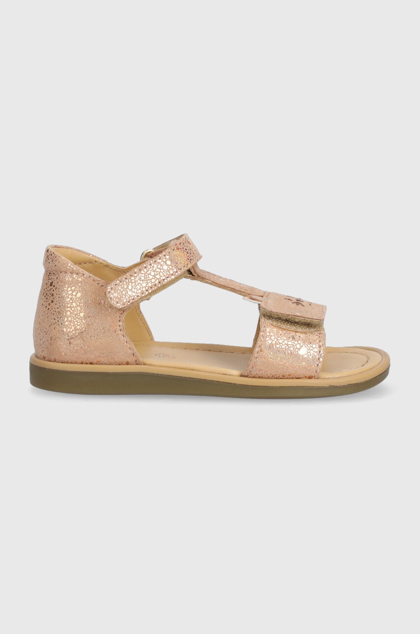 Shoo Pom sandale din piele pentru copii culoarea bej