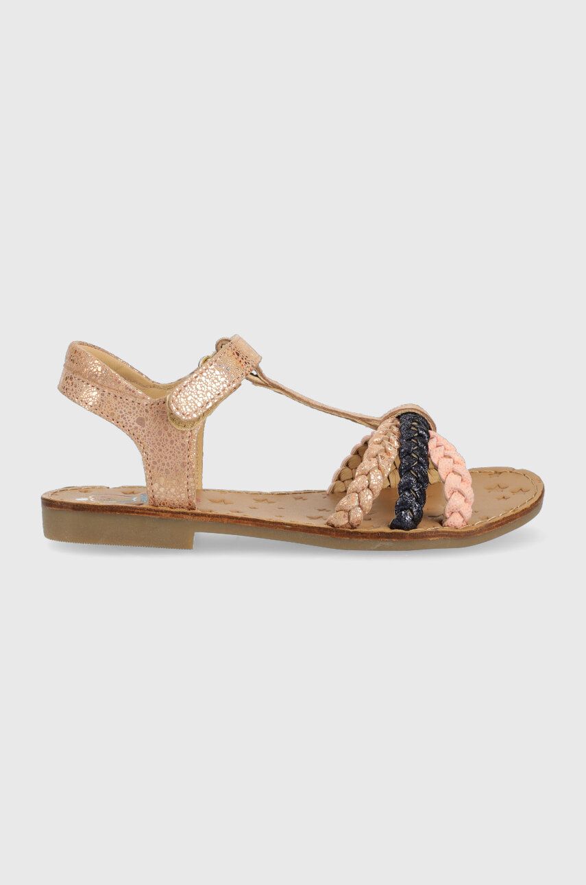 Shoo Pom sandale din piele pentru copii culoarea bej