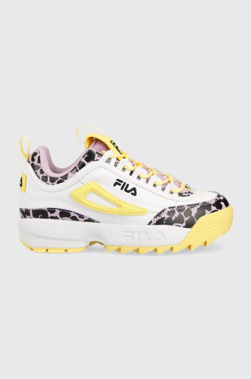 Fila sneakers pentru copii FFK0115 DISRUPTOR F culoarea alb