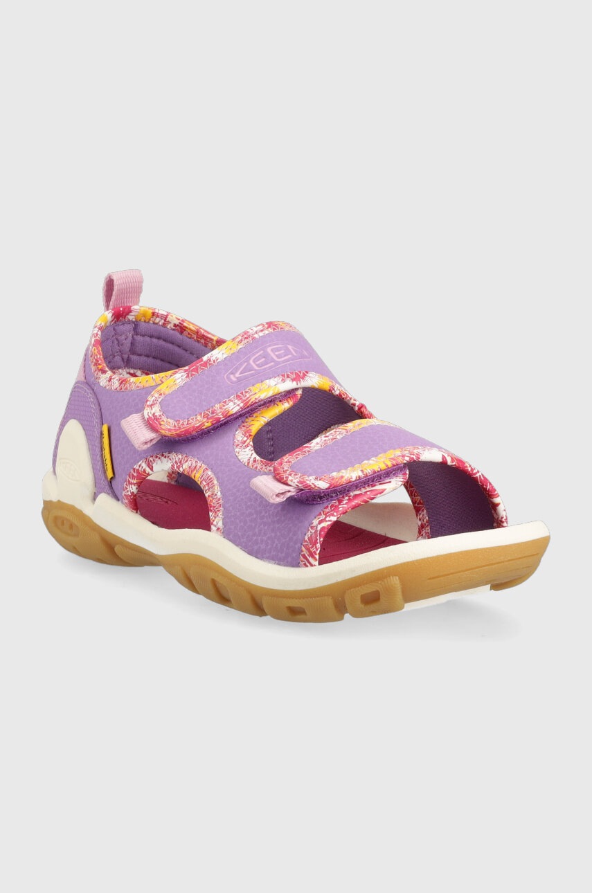 Детские сандалии Keen Knotch Creek цвет фиолетовый Детские сандалии Keen Knotch Creek цвет фиолетовый