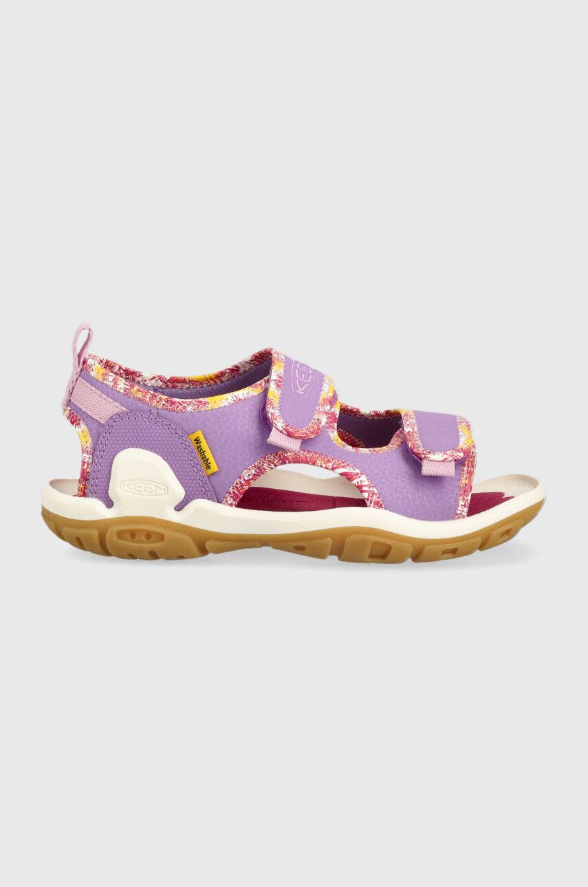 Detské sandále Keen fialová farba