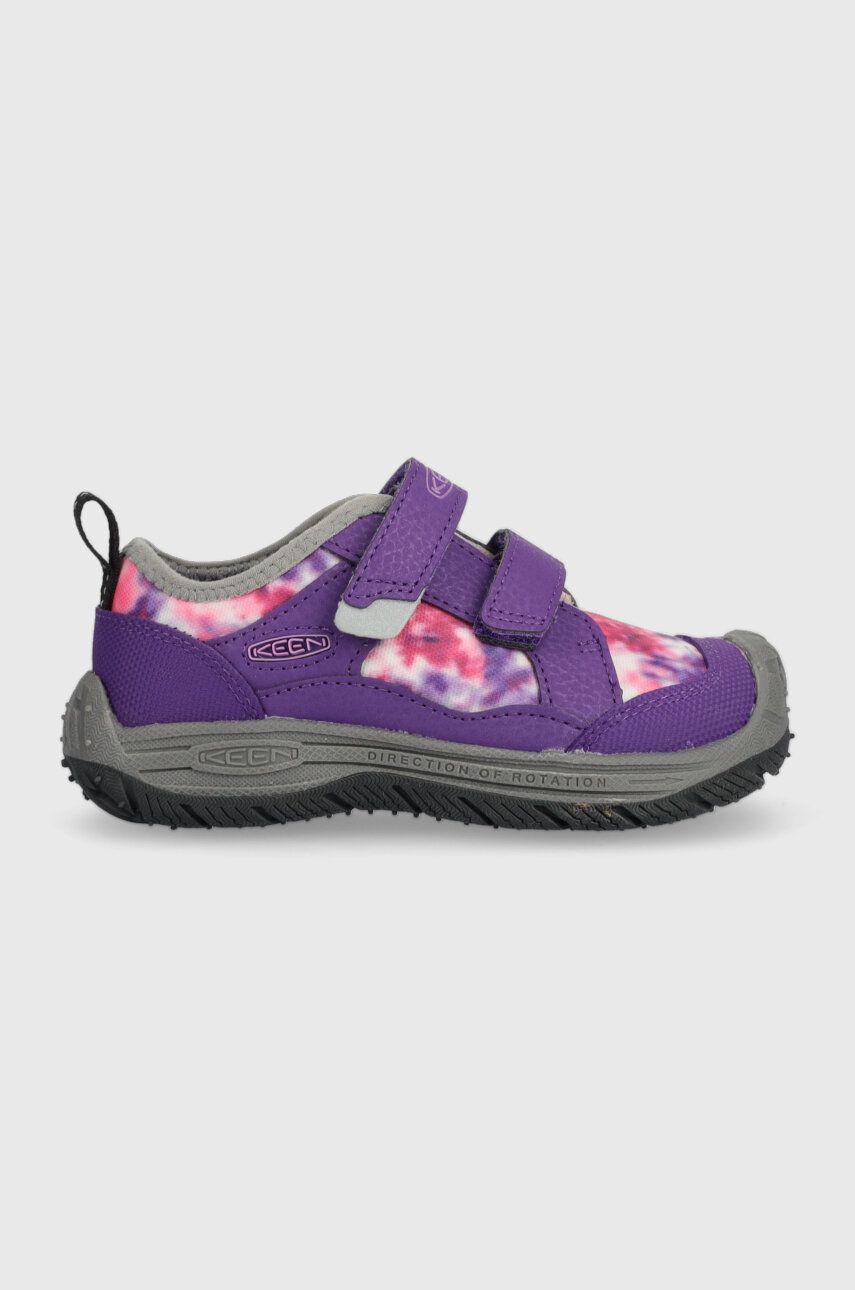 Levně Dětské boty Keen fialová barva